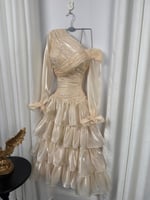 فستان سهرة انيق الون بيج