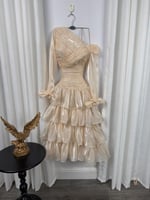 فستان سهرة انيق الون بيج