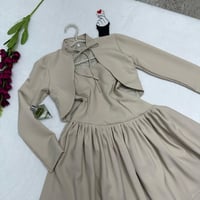 فستان مع جاكت قصير