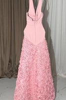 فستان سهره قطعتين موردة