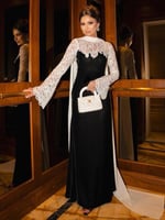 فستان سهرة انيق شتوي