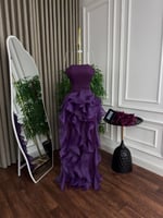 فستان سهره تل طبقات دبل کلوش