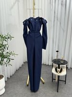 فستان سهره اوف شولدر بأكمام طويله