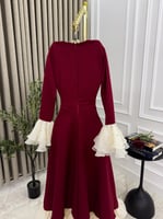 فستان عنابي