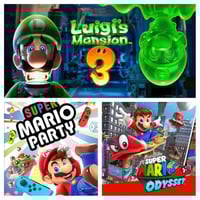 (3in1)Nintendo Switch Digital Super Mario Party,Lu...