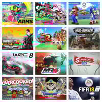 (12in1)Nintendo Switch Digital Arm,Splatoon 2,Mari...