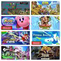 Nintendo Switch Digital (7in1) Splatoon 2,Kirby St...