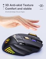 ماوس ألعاب لاسلكي مزود بـ 7 مفاتيح بدون نقرة مزدوج...