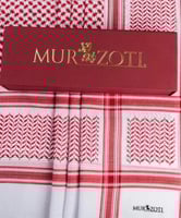 شماغ مارزوتي سيلفر - أحمر