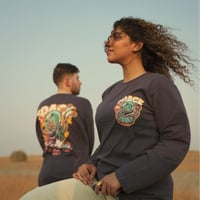 قطة الفضاء بكم طويل- Space cat long sleeve