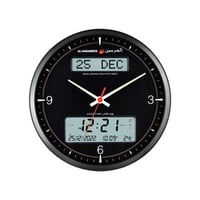 Black with a white digital screen