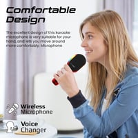 مايك كاريوكي لاسلكي من Promate - تصميم عصري وأداء...