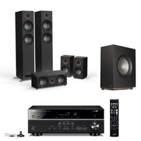 ياماها ريسيفر RX-V385 مع جامو نظام سماعات مسرح منز...