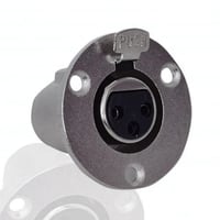 جاك XLR أنثوي ثلاثي الأطراف للتوصيلات الصوتية الاح...