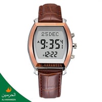 ساعة الحرمين الفاخرة HA-6260 SRWL مقاس 40MM جلد فا...