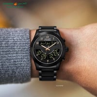 سـاعـة الـحـرمـــين الـرجـالـيـة HA-6100FBB أسود ا...