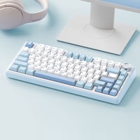 كيبورد - blue white F75