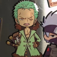 مغناطيس ثلاجة ثلاثي الابعاد وغلاف لماع ،شخصية زورو...