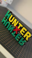 شعار القناص هنتر مطبوع 3D بألوان وجوده عالية.جودة