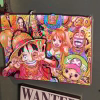 مغناطيس ثلاجة ثلاثي الابعاد وغلاف لماع ،شخصيات ون...