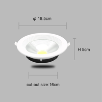 كشاف سبوت لايت لون الانارة ابيض 16 سم 18 واط