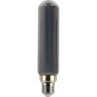 لمبة ديكورية زجاج لون رمادي بطول 20 سم لون الانارة...