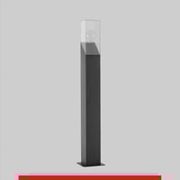 عمود انارة حدائق خارجي بتصميم مكعب شفاف بطول 90 سم
