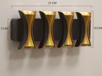 انارة جدارية خارجية اسود مذهب ناعم رباعي انارة اصف...