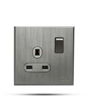 فيش مع مفتاح بيانو رصاصي خشبي TV.ON