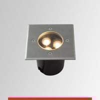 انارة ارضية المونيوم مقاس 7 سم 3W اضاءة اصفر 3000K