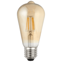 لمبة لون الانارة اصفر مع قزاز ذهبي كمثرى 2700K الق...