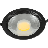 كشاف سبوت لايت اسود لون الانارة ابيض 20 سم 30 واط