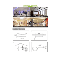 كشاف لطش ليد بنل لون الانارة 3 اضاءات متغيرة ( كري...