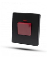 مفتاح مكيف بيانو اسود خشبي TV.ON