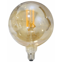 لمبة لون الانارة عسلي اصفر قطر 20 سم قزاز ذهبي عيد...