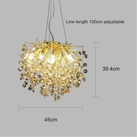 ثريا مودرن تصميم بلمسه ذهبي ه شفاف عسلي إضاءة راقي...