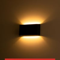 انارة خارجية جدارية اضاءة ديكورية 10W اصفر 3000K