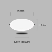 كشاف دفن بنل لون شمسي كريمي 20 سم 18 واط