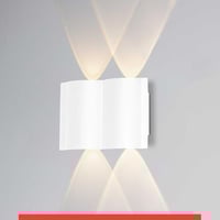 انارة جدارية خارجي موج ابيض جهتين و عدستين