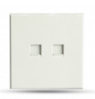 فيش تلفون مع فيش شبكة بيانو ابيض خشبي TV.ON