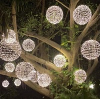 إضاءة حدائق كرات مضيئة اصفر