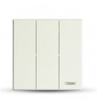 مفتاح ثلاثي بيانو ابيض خشبي TV.ON