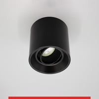 لمبة سقف سلندر دائري اسود ضد التوهج شامل اللمبة