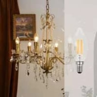 لمبة بلحة عيدان لون الانارة أصفر 4 واط قاعدة E14