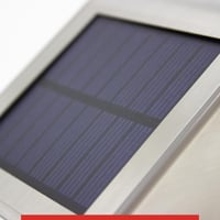 جداري طاقة شمسية استانل ستيل اضاءة ابيض 15W