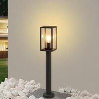 انارة عمود خارجية للحدائق 60 سم بغطاء زجاجي مربع غ...