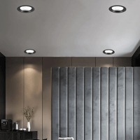 كشاف سبوت لايت اسود لون الانارة شمسي كريمي 10 سم 1...