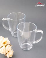 أكواب شاي زجاجيه ساده
