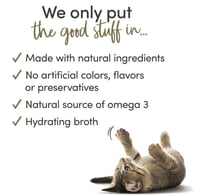 ابلاوز طعام رطب فيليه سمك التونة مع السلطعون للقطط...