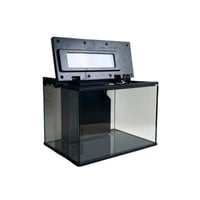 حوض أسماك زجاجي P-100 مع إضاءة LED وفلتر - 20 لترً...